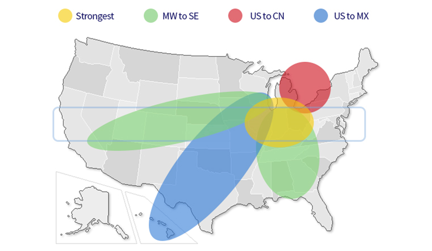 Logos Logistics - Truckload Map