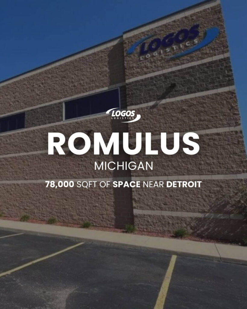 romulus detroit michigan warehouse 3pl locations logos logistics